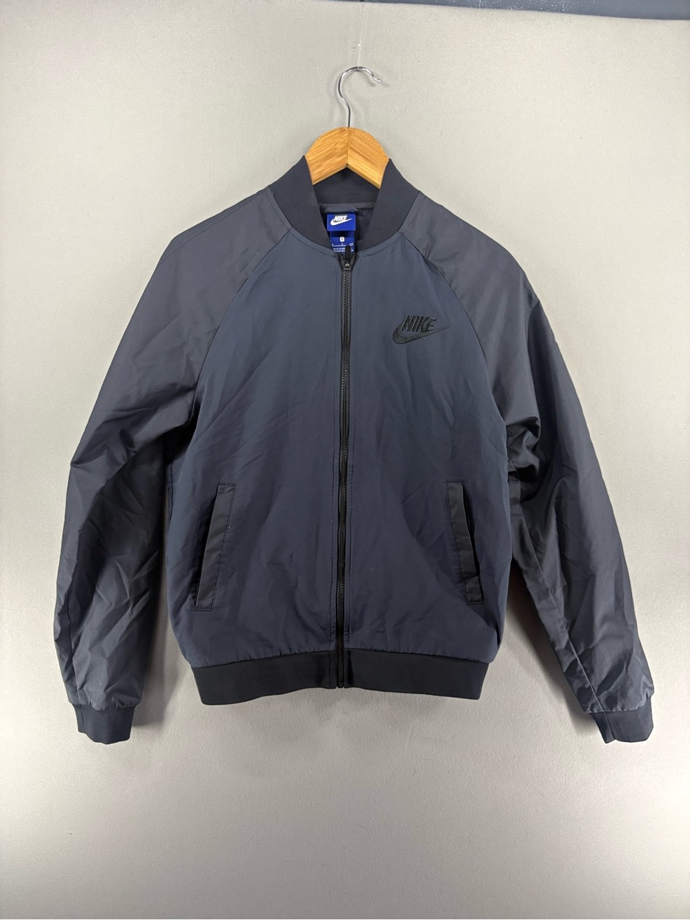 Nike Woven Players Bomber Jacket Black  Mens Small 832224-010